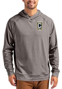 Cutter and Buck Columbus Crew Mens Black Adapt Knit Hood Long Sleeve Hoodie