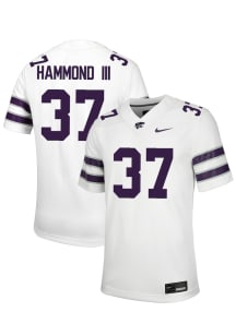 Robert Hammond III  Nike K-State Wildcats White NIL Name And Number Football Jersey