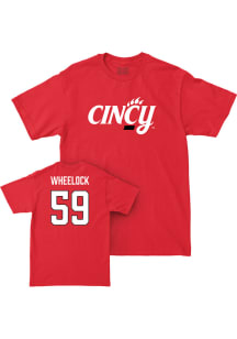Jake Wheelock Cincinnati Bearcats Youth Red NIL Legacy Player Tee