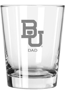 Baylor Bears Dad 15oz Rock Glass - White