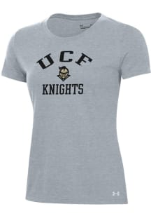 Under Armour UCF Knights Womens Grey Arch Over Logo Performance Short Sleeve T-Shirt