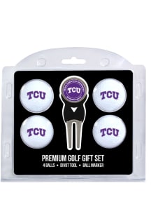 TCU Horned Frogs Divot Tool 4 Pack Golf Gift Set