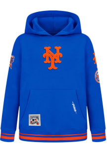 Pro Standard New York Mets Toddler Blue Retro Classics Long Sleeve Hooded Sweatshirt