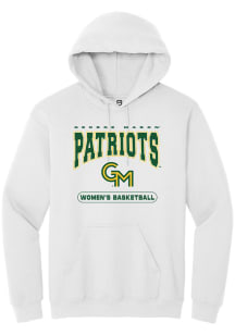 Summit Sportswear George Mason University Mens White Womens Basketball Long Sleeve Hoodie
