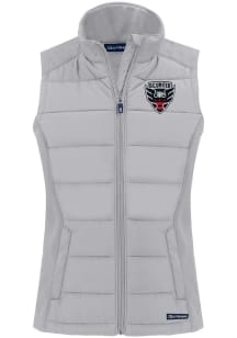 Cutter and Buck DC United Womens Grey Evoke Vest