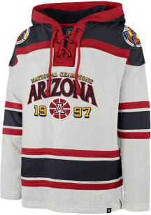 47 Arizona Wildcats Mens Grey Heather Super Senior Superior Fashion Hood