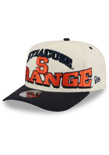 New Era Syracuse Orange March Madness Big Font 9FIFTY A-Frame Adjustable Hat - White