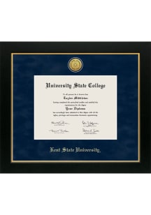 Kent State Golden Flashes Medallion Manchester Diploma Frame - Navy Blue