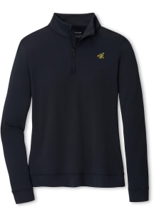 Peter Millar Iowa Hawkeyes Womens Black Perth Qtr Zip Elevated