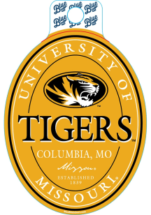 Missouri Tigers Oval Stickers - Black