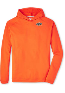 Peter Millar Oklahoma State Cowboys Mens Orange Pine Long Sleeve Hoodie