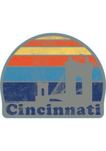 Cincinnati Sunset Stickers - Blue