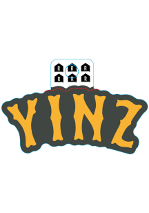 Pittsburgh YINZ Stickers - Yellow