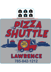 Pizza Shuttle Pizza Shuttle Stickers - Red