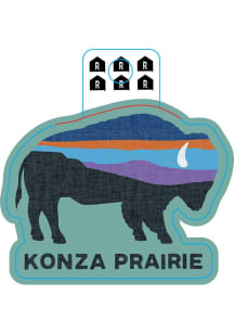 Manhattan Konza Buffalo Stickers - Green