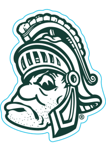 Michigan State Spartans Gruff Head Stickers - Green