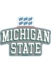 Michigan State Spartans Wordmark Stickers - Green