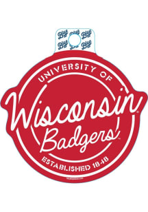 Wisconsin Badgers Logo Stickers - Red