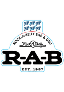 Rock a Belly Rock A Belly Logo Stickers - Black