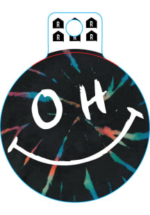 Ohio Ohio Tie Dye Smile Stickers - Black