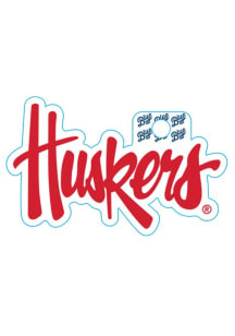 Nebraska Cornhuskers Wordmark Stickers - Red