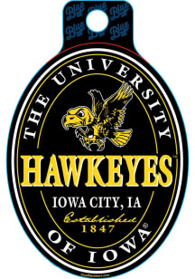 Iowa Hawkeyes Vault Stickers - Black