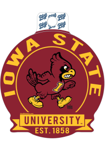 Iowa State Cyclones Arch EST Stickers - Red