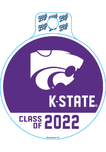 K-State Wildcats Class of 2022 Stickers - Purple