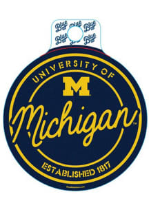 Michigan Wolverines Circle Stickers - Blue