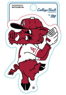 Arkansas Razorbacks Vintage Baseball Stickers - Red