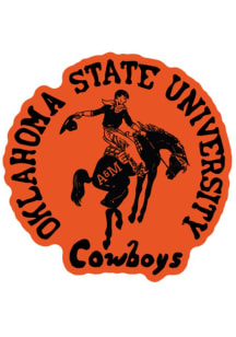 Oklahoma State Cowboys Circle Vintage Stickers - Orange