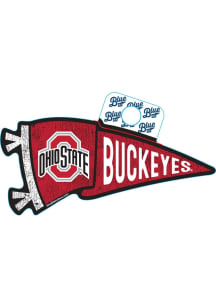 Ohio State Buckeyes Athletic O Red Pennant Stickers - Red