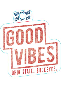 Ohio State Buckeyes Good Vibes Stickers - Red