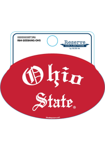 Ohio State Buckeyes Red Old English Stickers - Red