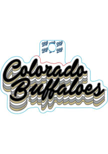 Colorado Buffaloes Groovy Stickers - Gold