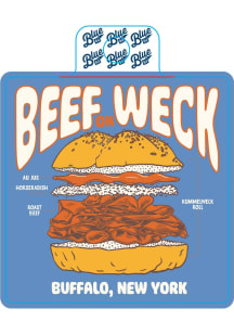 Buffalo Beef Stickers - White