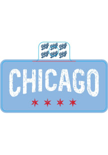 Chicago Wordmark Stickers - White