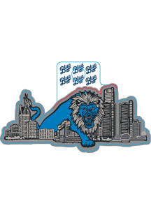 Detroit Skyline Stickers - White