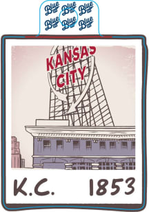 Kansas City Polaroid Stickers - White