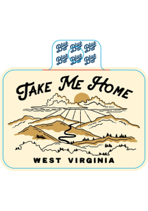 West Virginia Take Me Home Design Stickers - White