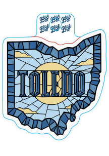 Toledo Stained Glass Stickers - White