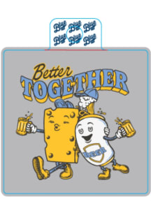 Wisconsin Beer Cheese Stickers - White