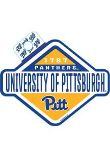 Pitt Panthers Hot Mustard Stickers - Blue