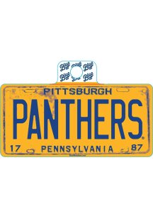 Pitt Panthers License Plate Stickers - Blue