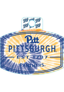 Pitt Panthers Tie Dye Stickers - Blue
