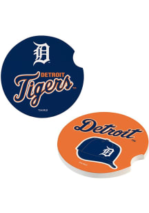 Detroit Tigers 2Pk Car Coaster - Navy Blue