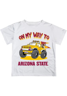 Vive La Fete Arizona State Sun Devils Toddler White On My Way Short Sleeve T-Shirt