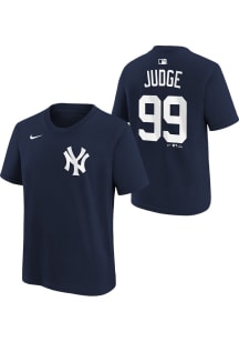 Aaron Judge New York Yankees Youth Navy Blue Home NN Player Tee
