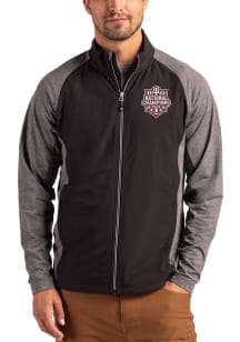 Cutter and Buck Indiana Hoosiers Mens Black 2025 CFP National Champions Adapt Eco Medium Weight Ja..