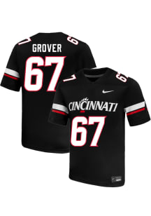 Luke Grover  Nike Cincinnati Bearcats Black NIL Name And Number Football Jersey